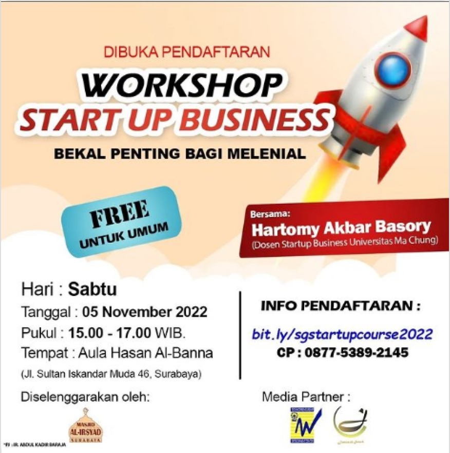 Kelas Startup Bisnis Gratis untuk Milenial